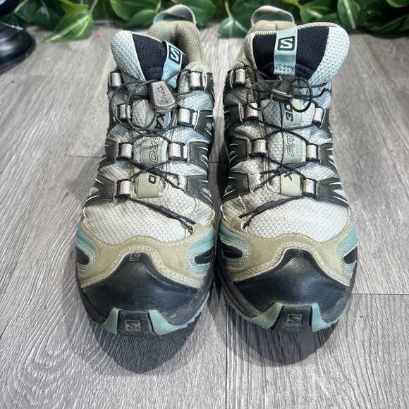 Salomon Athletic Shoes in Gray and Blue - Picture 3 of 9